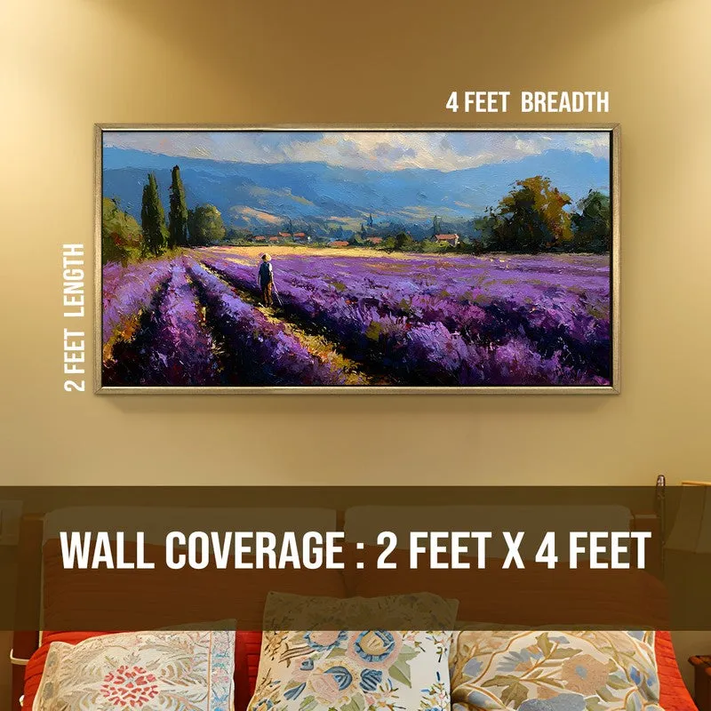 Pastoral Stillness Canvas Wall Painting With Frame media 9