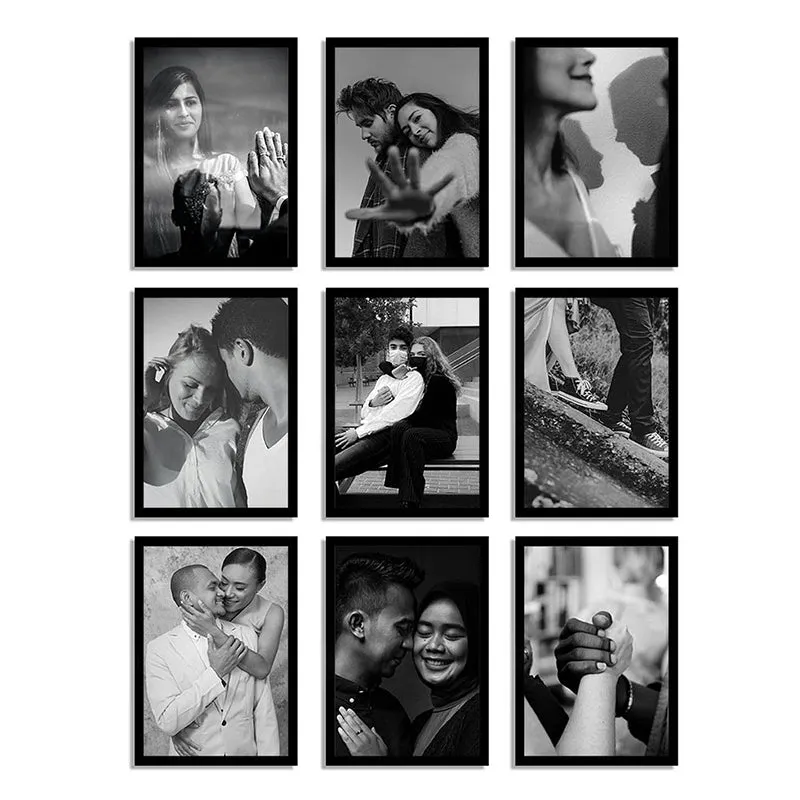 Ivanka Wooden Photo Frame (Black) - Set Of Nine media 4