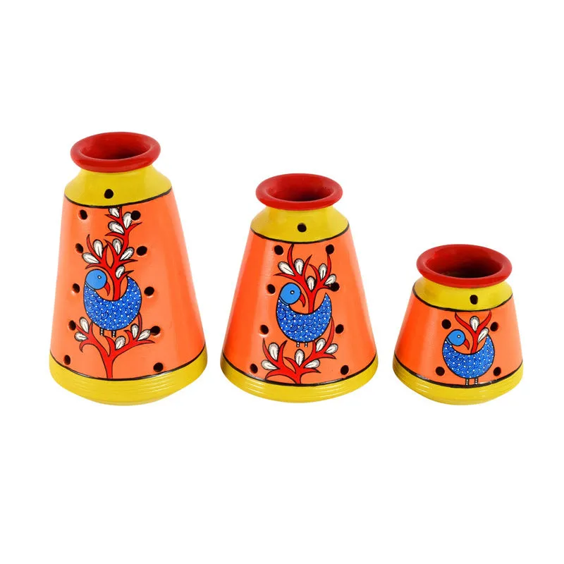 Milha Terracotta Vase - Three Piece Set media 3