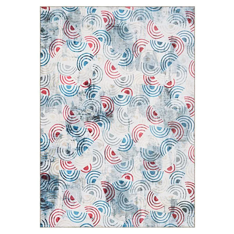 Carter Abstract Polyester Carpet - Blue media 1