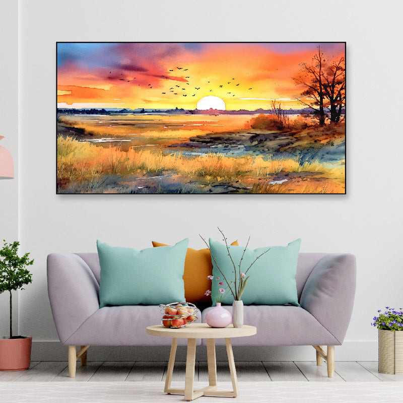 Break Of Dawn Beayty Canvas Wall Painting