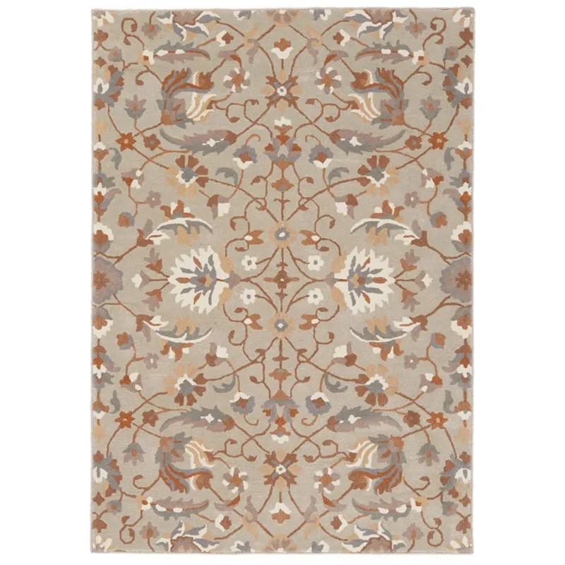 Sedna Hand Tufted Ethnic Wool & Nylon Carpet - Grey media 1