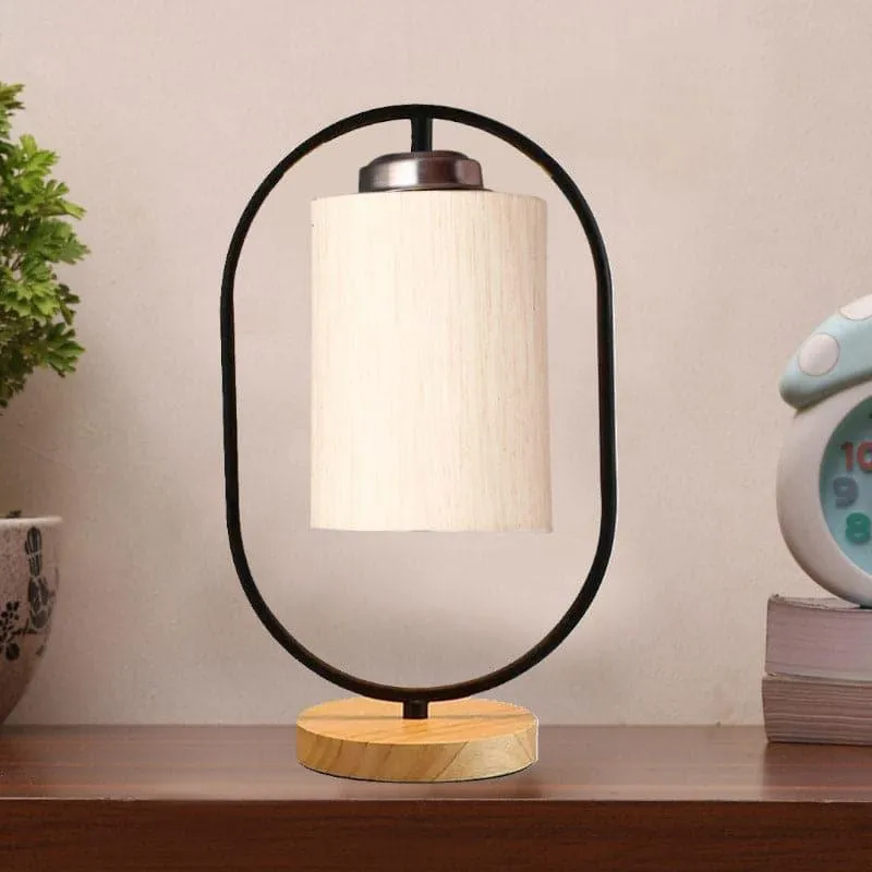 Radiant Echo Fabric Table Lamp - White media 3