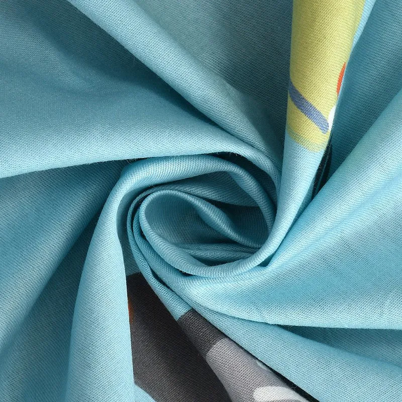 Aqua Flora Cotton Bedsheet - 210 TC media 9
