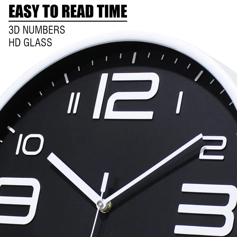 Cadence Analog Wall Clock - Black media 9