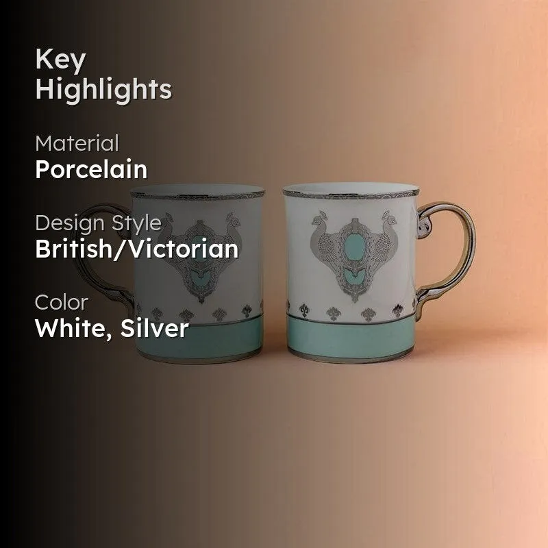 Plume Porcelain Coffee Mug (450 mL Each) - Set of Two media 2