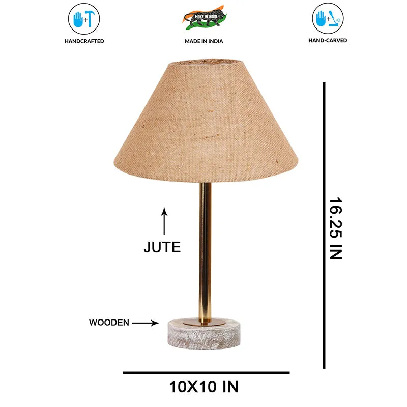 Sienna II Rodin Wooden Table Lamp - Beige,Gold,White media 7