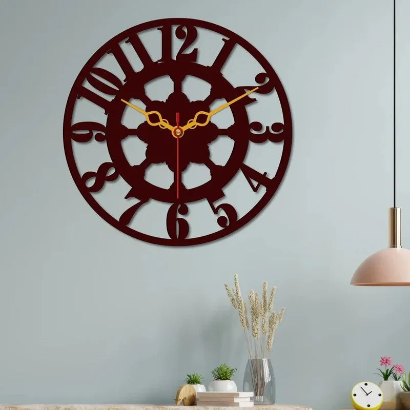 Heritage Dial Wooden Wall Clock media 4