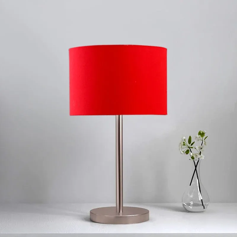 Noctra Zyra Glow Metal Table Lamp - Red media 4