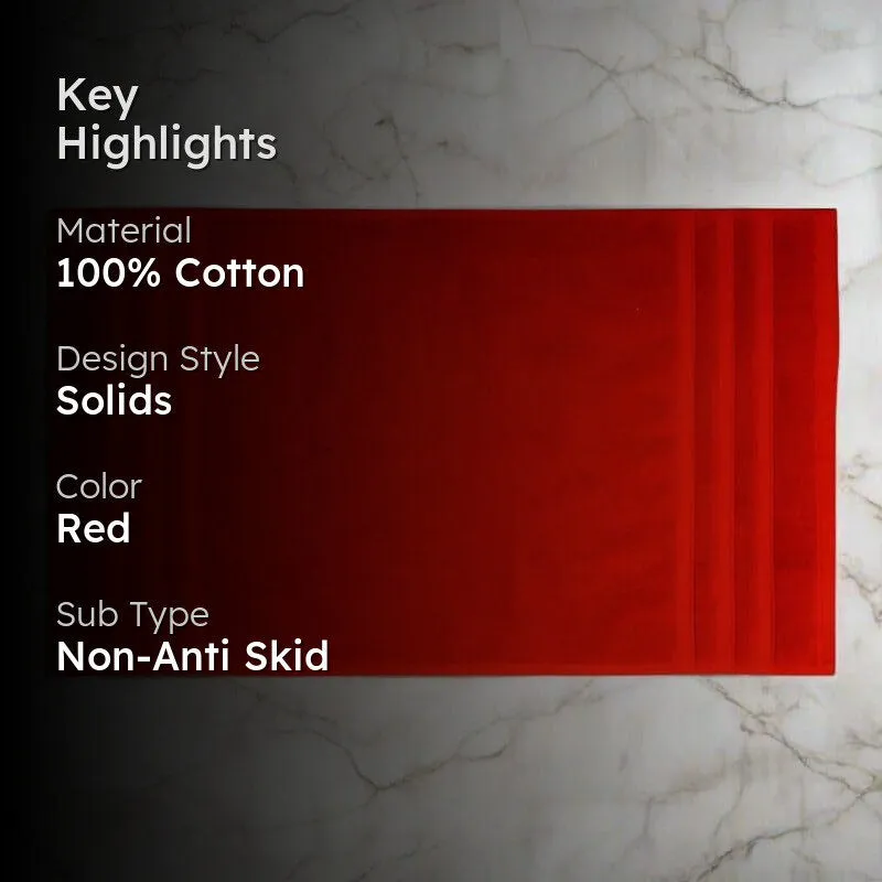 Micro Cotton Comfort Step Soild Bathmat - Red media 2