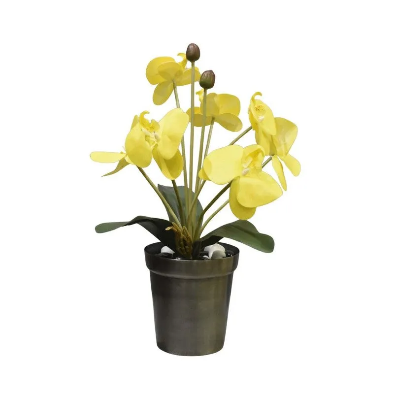 Realistic Artificial Orchid Flower Bunches - Yellow media 8