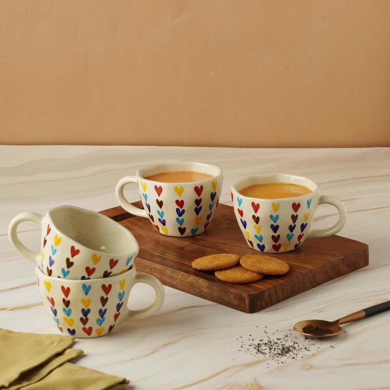 Pride Ceramic Tea Cup (210 mL Each) -  Set of Four media 4