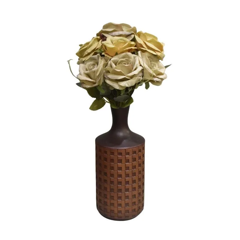 Realistic Artificial Rose Flower Bunch - Yellow media 6