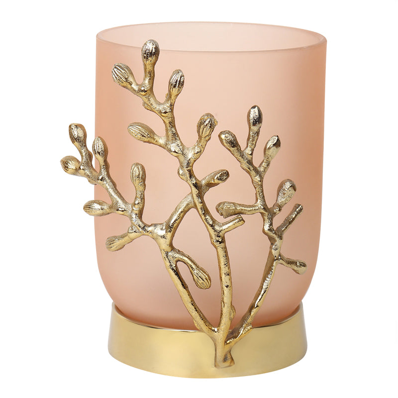 Roscoe Gemma Vase - Peach & Gold media 3
