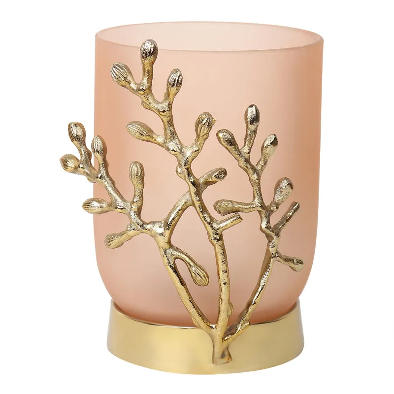 Roscoe Gemma Vase - Peach & Gold media 3
