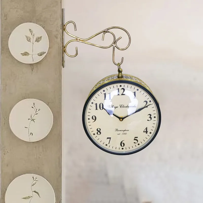 The Time Lord Wood Wall Clock - Gold media 3