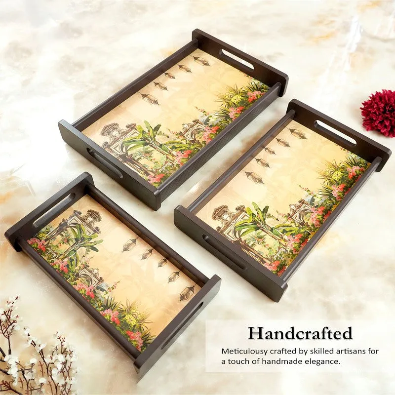 Drayno Wooden Serving Tray - Set Of Three media 3