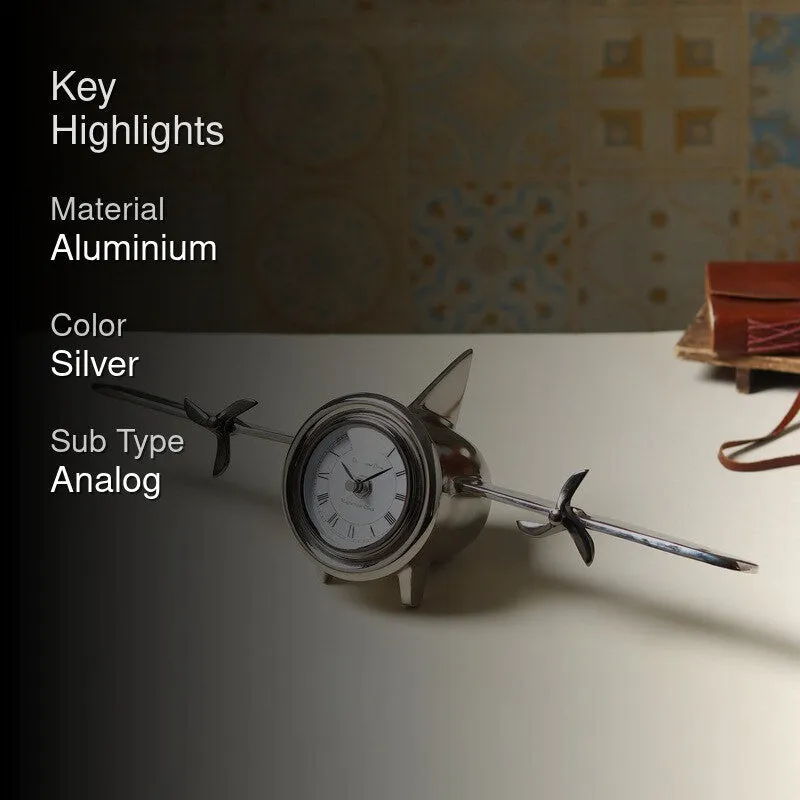 Fly Time Table Clock - Silver media 2