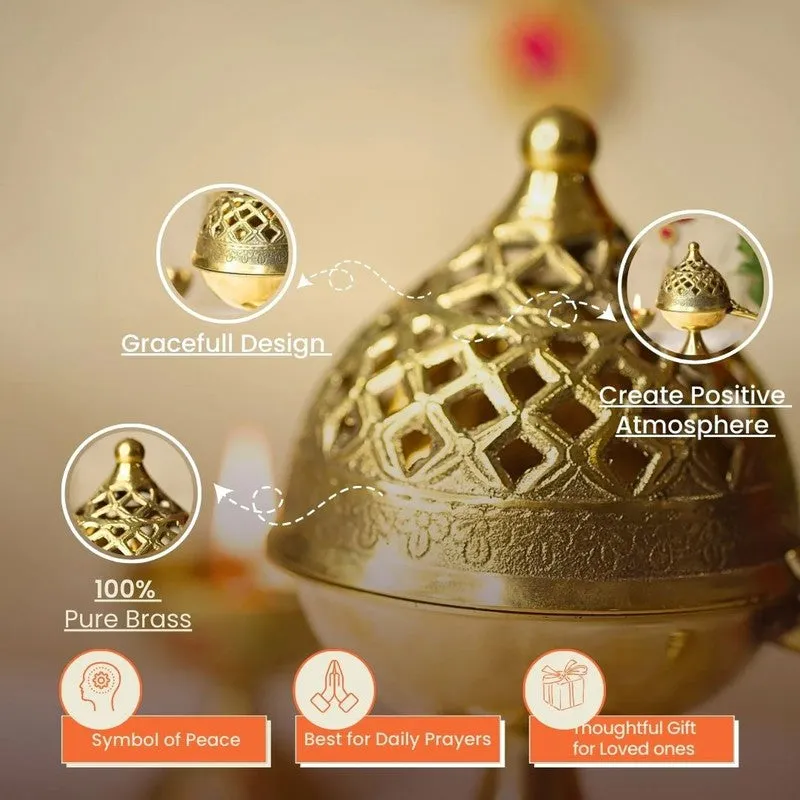 Royal Brass Bakhoor Brass Incense Holder media 5