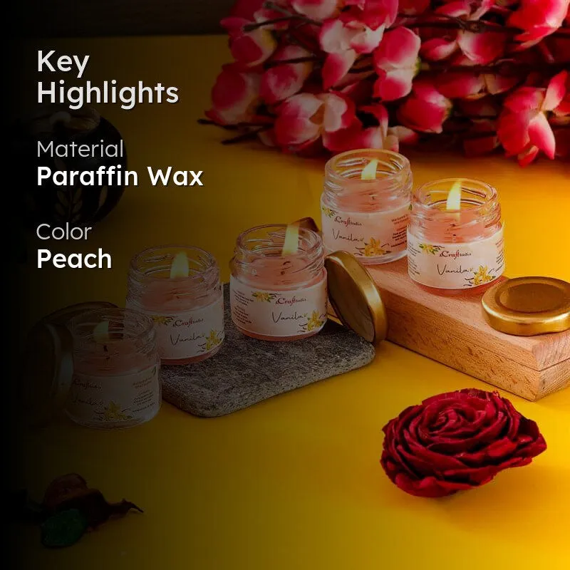 Vespera Vanilla Scented Candle - Set Of Five media 2