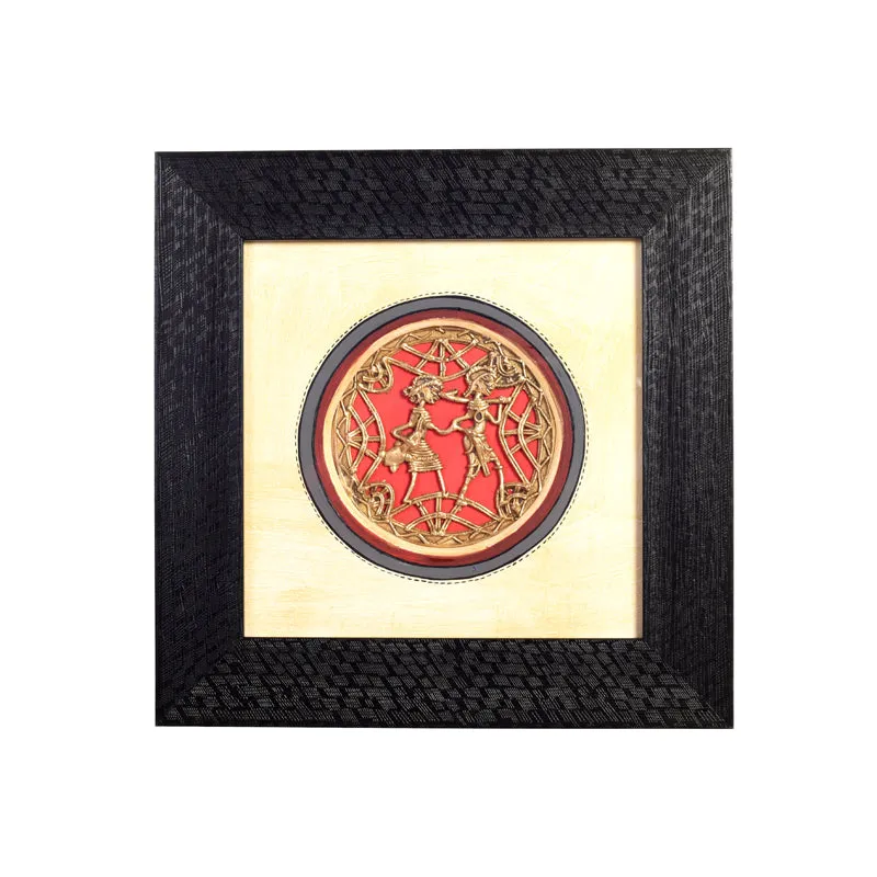 Ethnic Brass Handicraft Wooden Wall Accent media 3