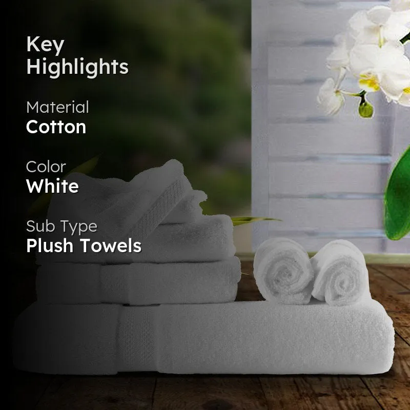 Miorah Towel Combo (White) - Eight Piece Set media 2
