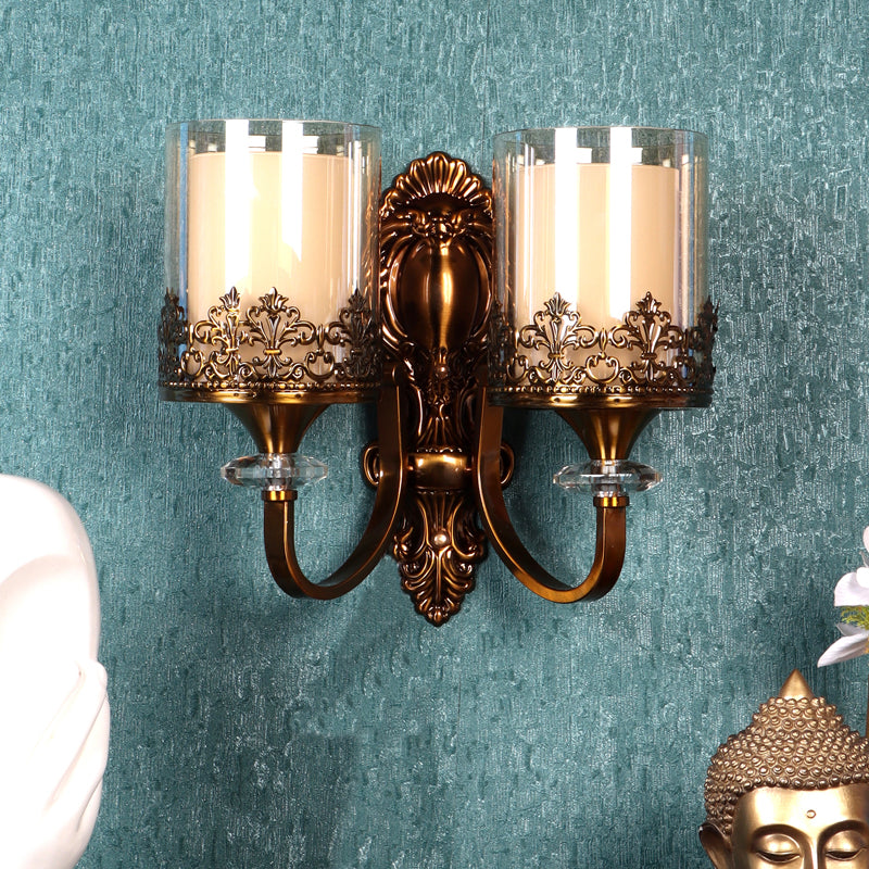 Epoch Iron Wall Lamp With Glass Shade media 3