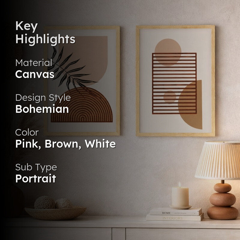 Modern Outlook Canvas Wall Art - Set Of Two media 2