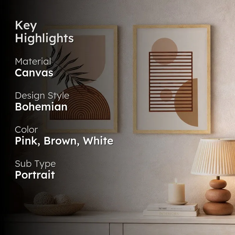 Modern Outlook Canvas Wall Art - Set Of Two media 2