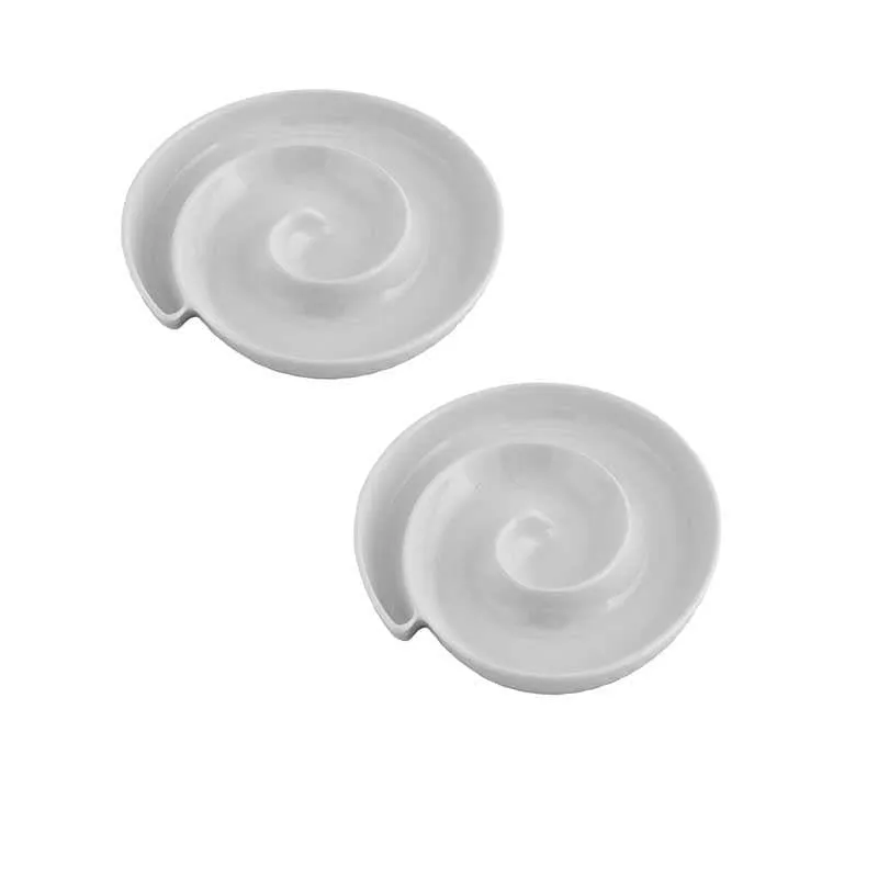Pure Bliss Spiral Porcelain Platter - Set of Two media 4