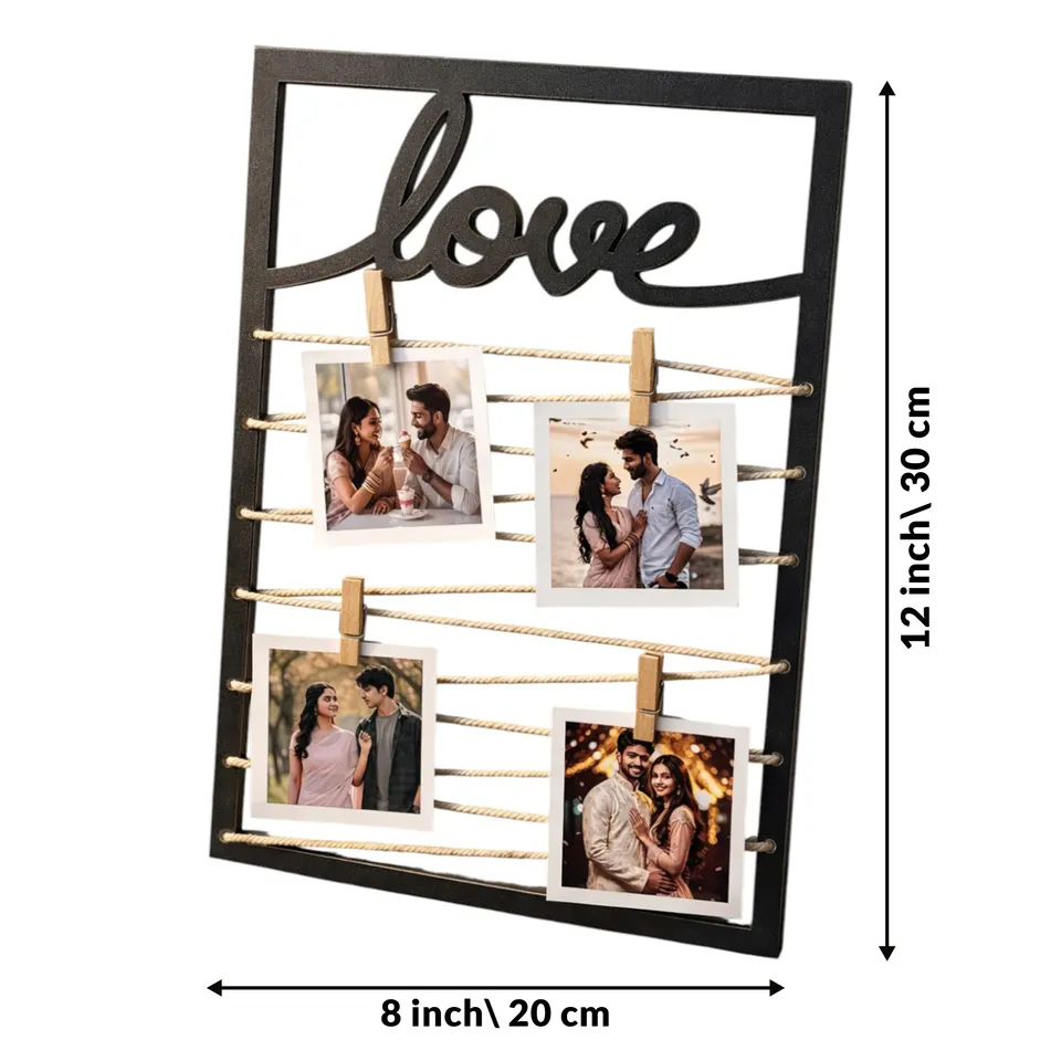 LoveThread MDF Photo Frame - Black media 4