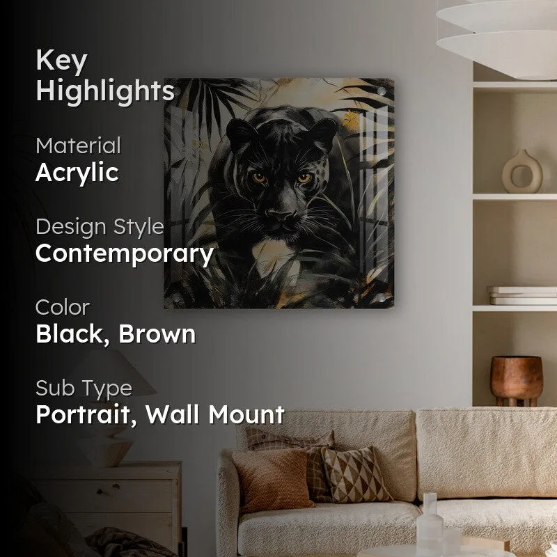 Black Panther Shadow Acrylic Wall Art media 2