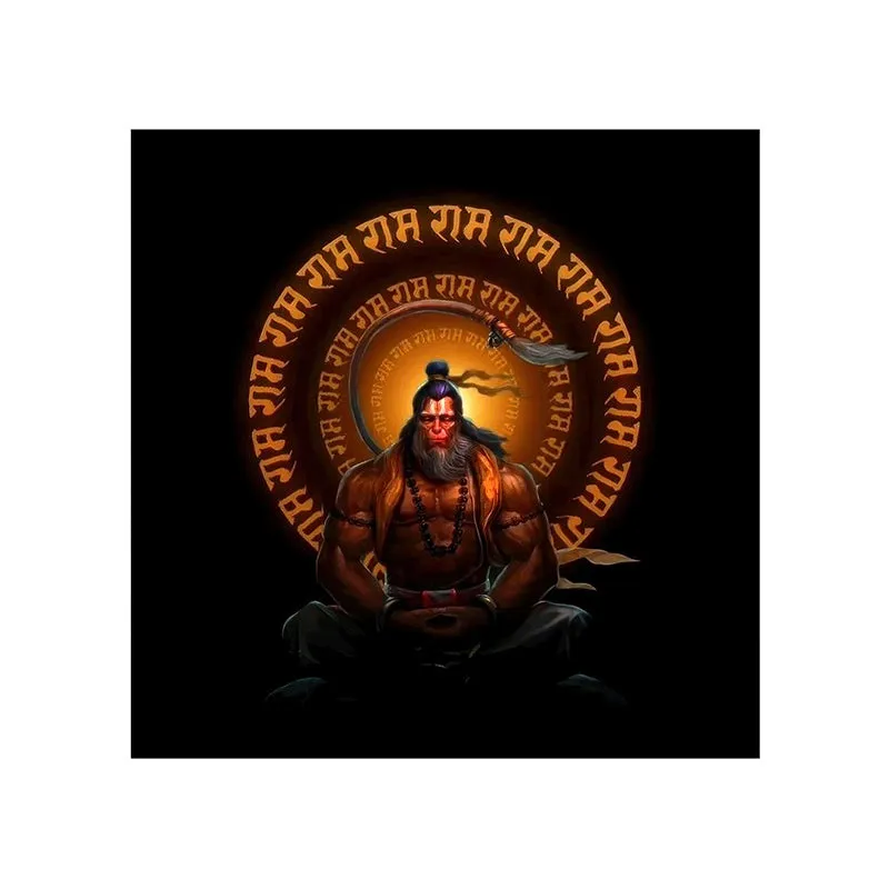 Rama Bhakta Wall Painting media 4