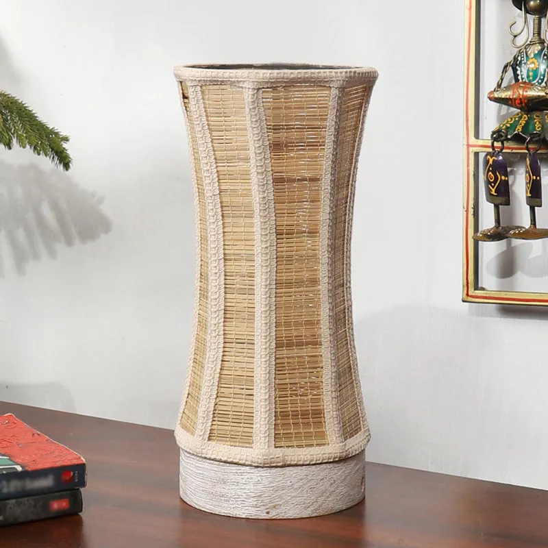 Ambira Bamboo Curve Table Lamp - Off White media 3