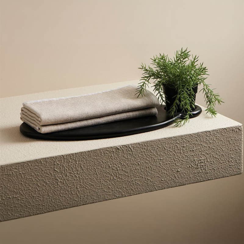 Bisho Bamboo Terry Hand Towel (Clay) - Set Of Two