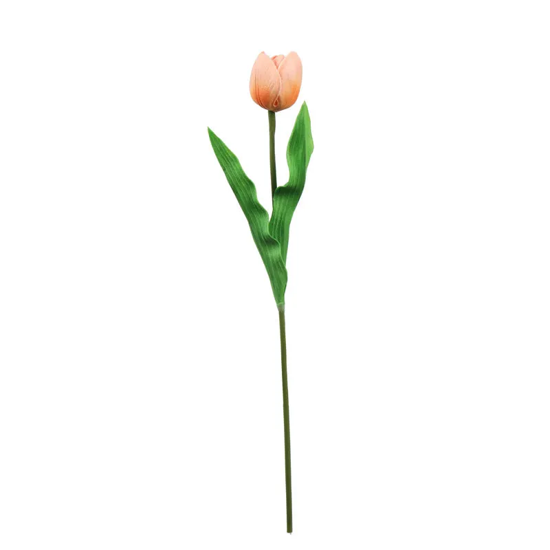 Artificial Realistic Tulip Flower Stick (Beige) - Set Of Five media 5