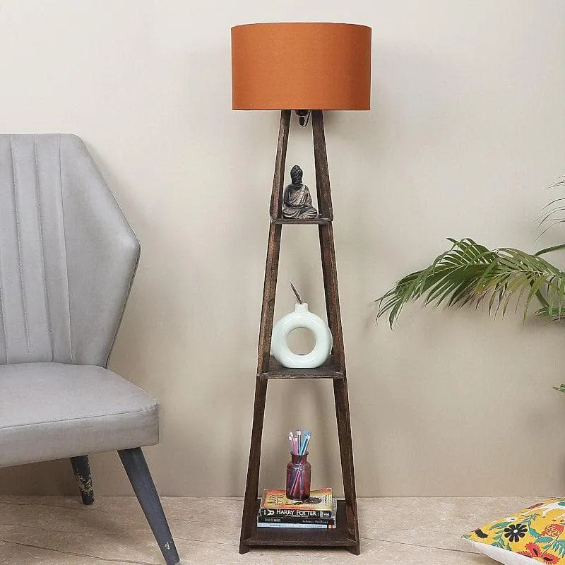 Seasa Wistera Floor Lamp With Shelf - Rust media 3