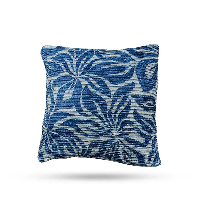 PetalReverie Cushion Cover (Blue) - Set Of Five media 3