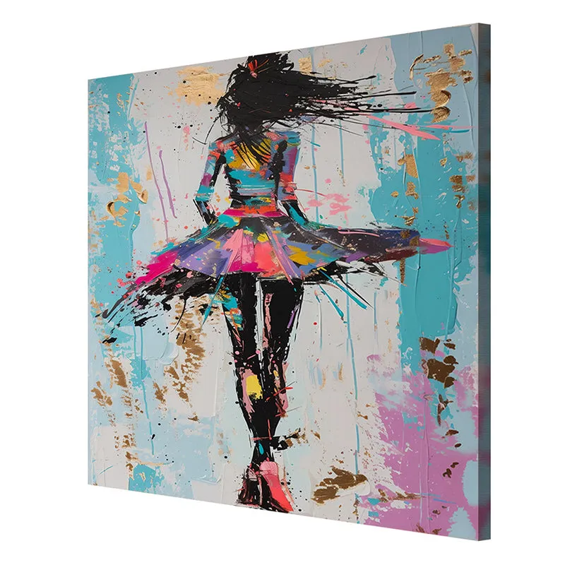 Dancer Abstract Wall Painting media 6