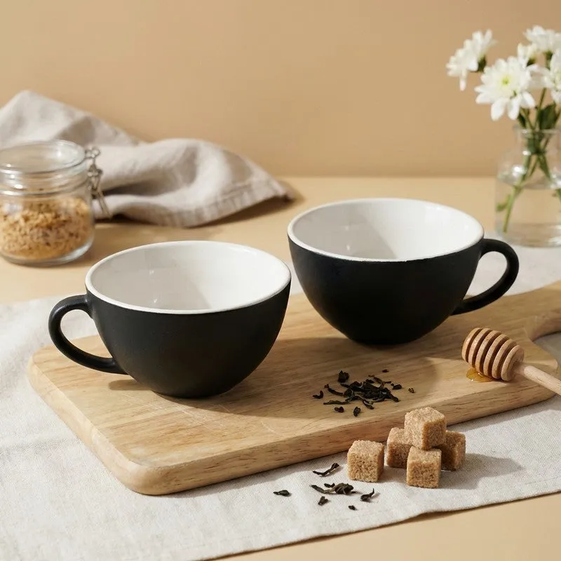 Elara Ceramic Tea Cup (150 mL Each) - Set Of Two media 1