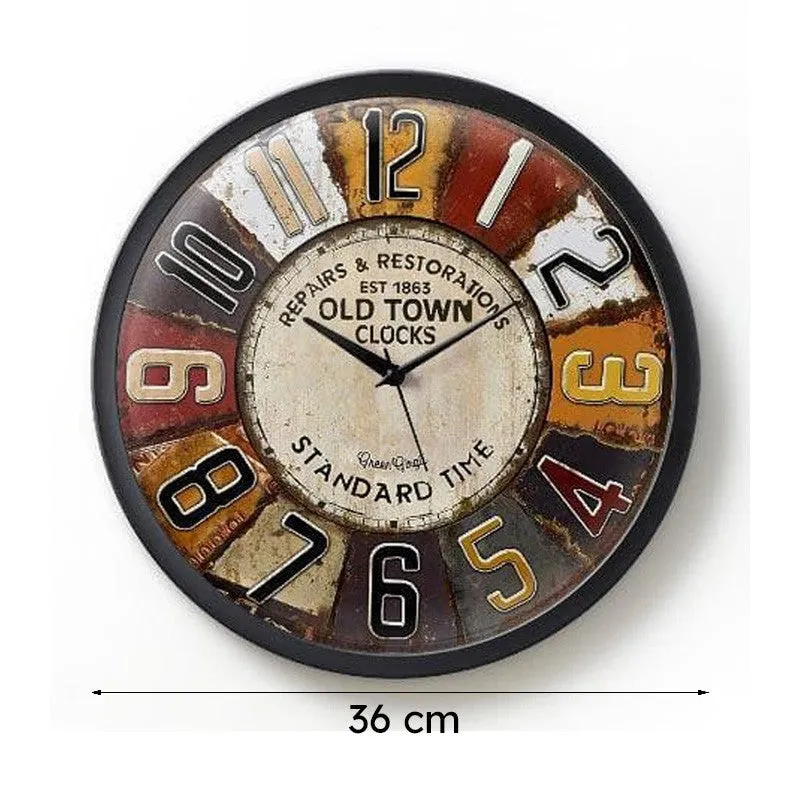 Vintagey Pop Art Wall Clock media 7