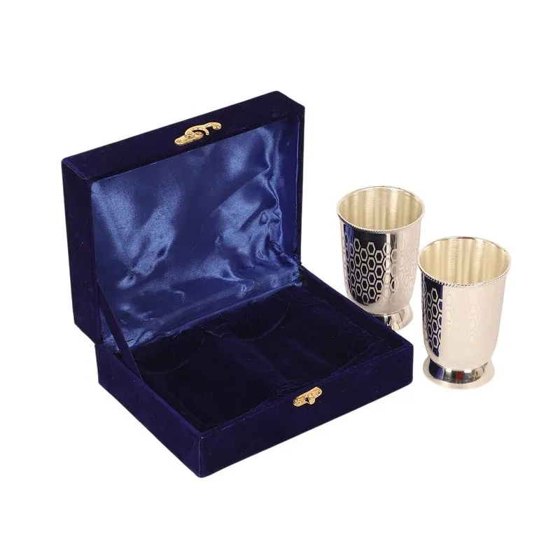 Silver Gleam Drinking Glass Duo (300 mL Each) - Three Piece Set media 6