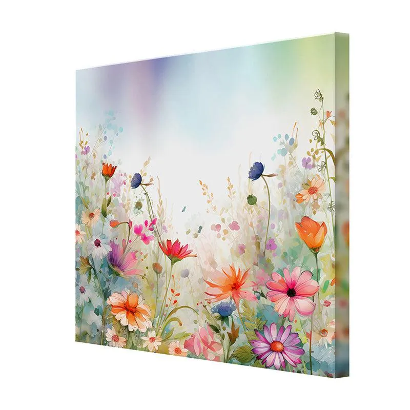 Enchanting Wildflowers Meadow Wall Painting media 5