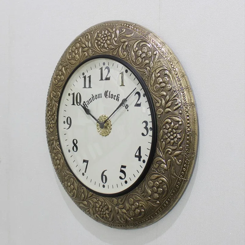 Velora Brass Analog Wall Clock media 7
