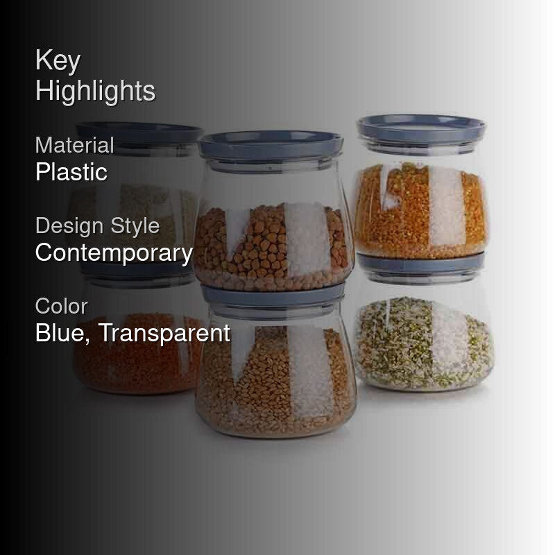 Matukdi Airtight Container(900 mL Each) - Set Of 6 media 2