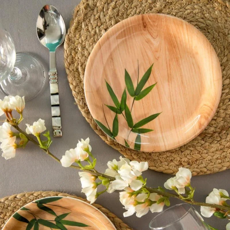 Servewell Bamboo Glaze Dessert Plate - Set Of Six media 1