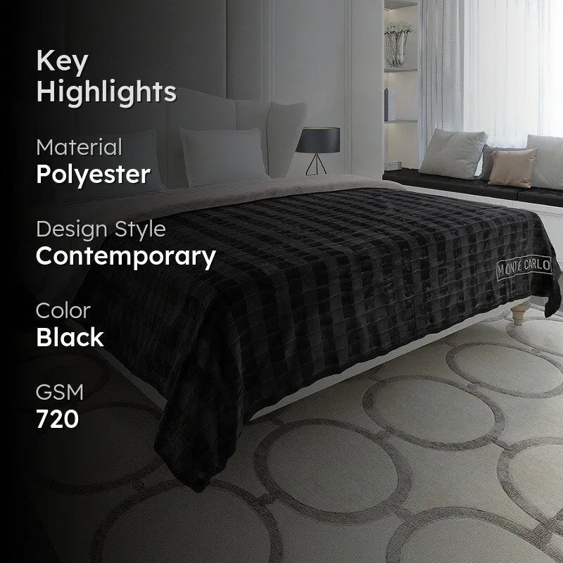 Monte Carlo Midnight Luxe Blanket - 720 GSM media 2