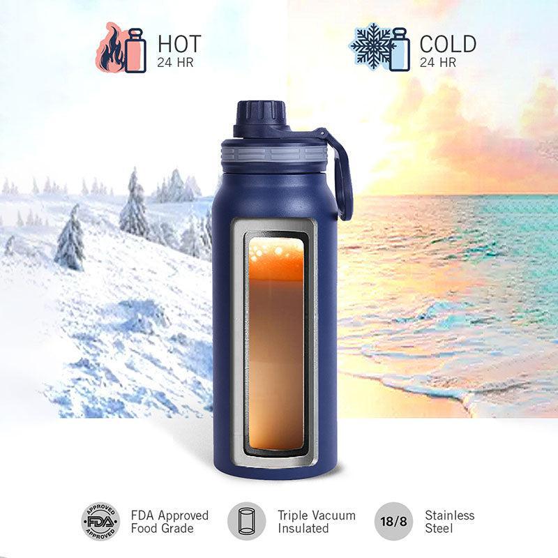 Nautica Hydra Meridian Insulated Stainless Steel Thermos (Dark Blue) - 750 mL media 5