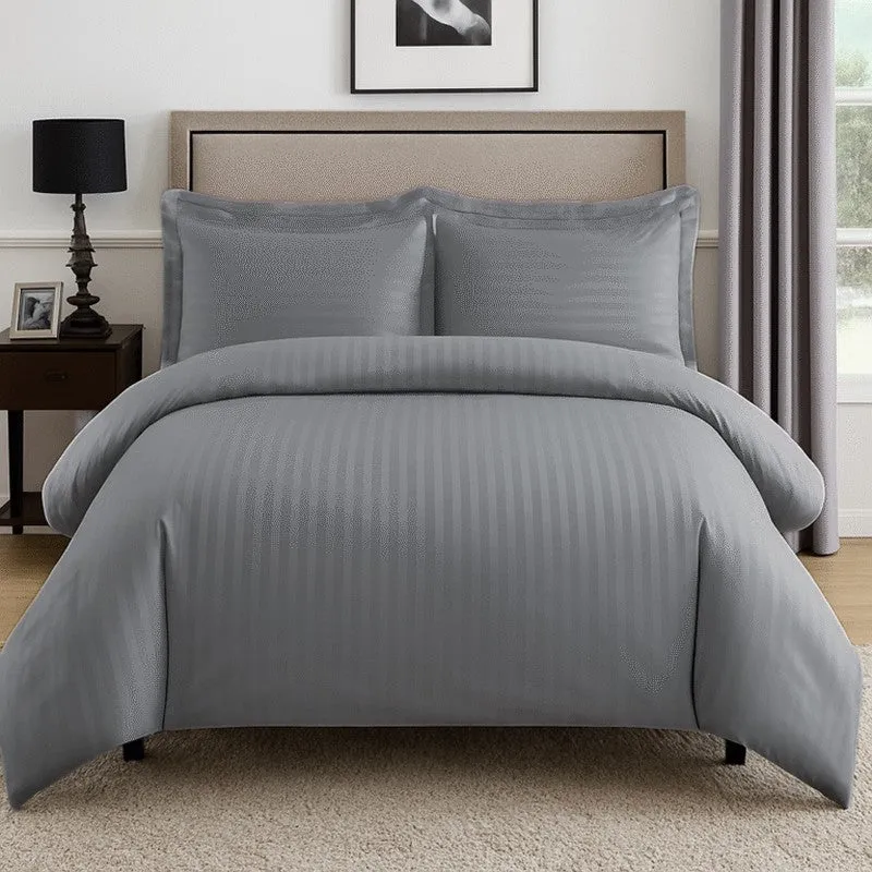 PureLine Cotton Bedsheet (Grey) - 600 TC media 5