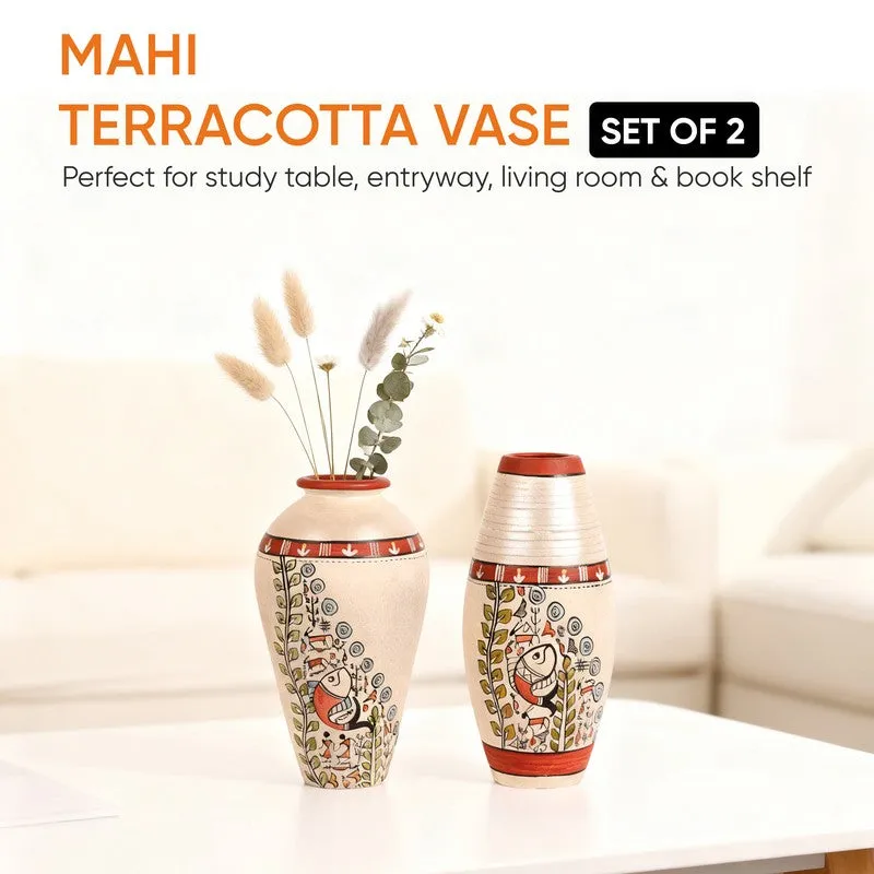 Niara Terracotta Vase - Set of Two media 10